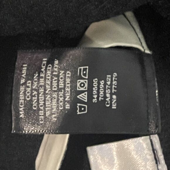 Ann Taylor Gray Textured Crew Neck Long Sleeve Pullover Blouse w/ Zip Back sz L - Picture 9 of 9